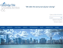 Tablet Screenshot of cambridgetitleservices.com